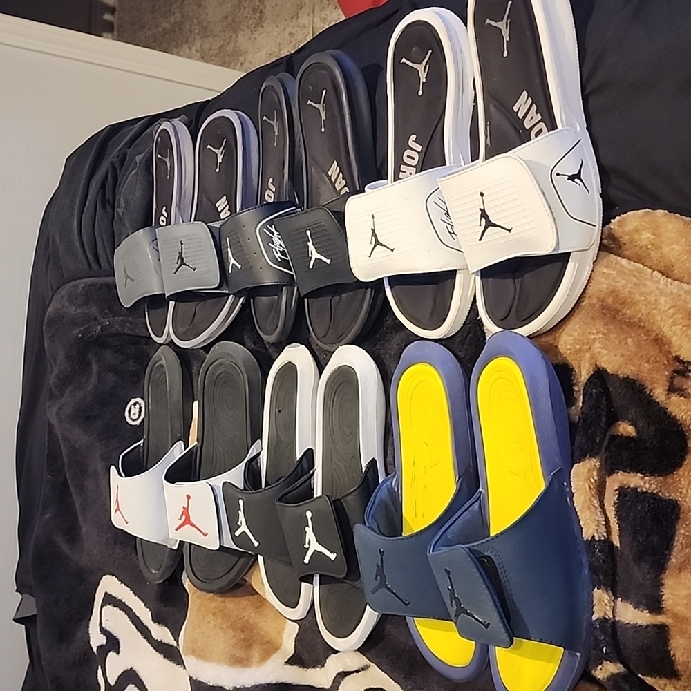 6 Pair of Jordan Slides
